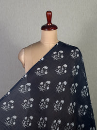 Printed Mul Chanderi Fabric