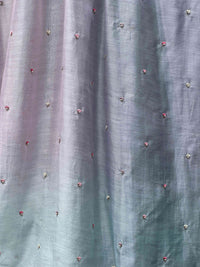 Pearl Embroidered 4D Banarasi Silk Chanderi Fabrics
