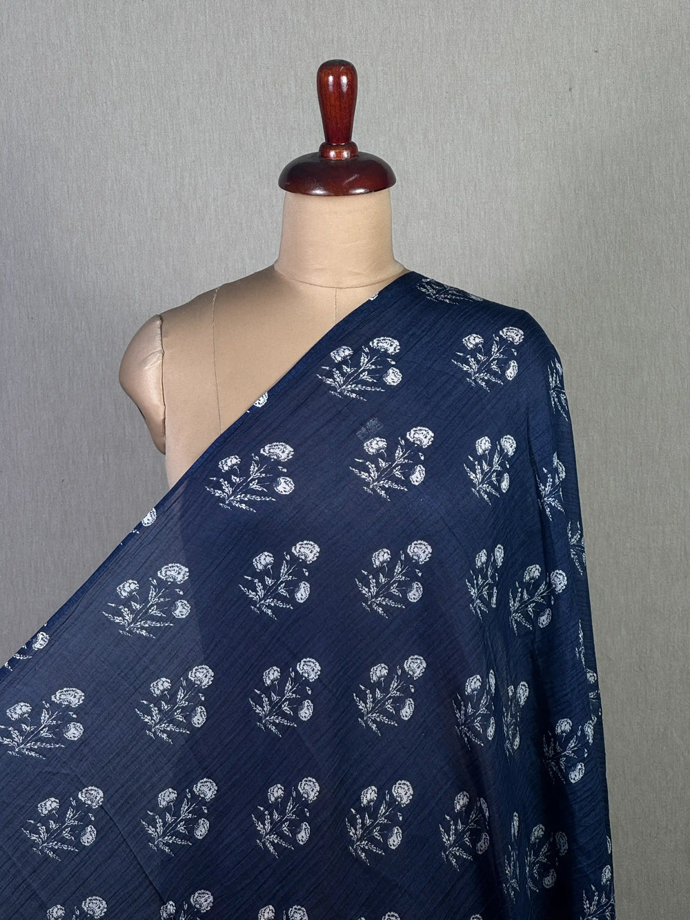 Printed Mul Chanderi Fabric