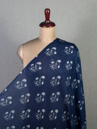Printed Mul Chanderi Fabric