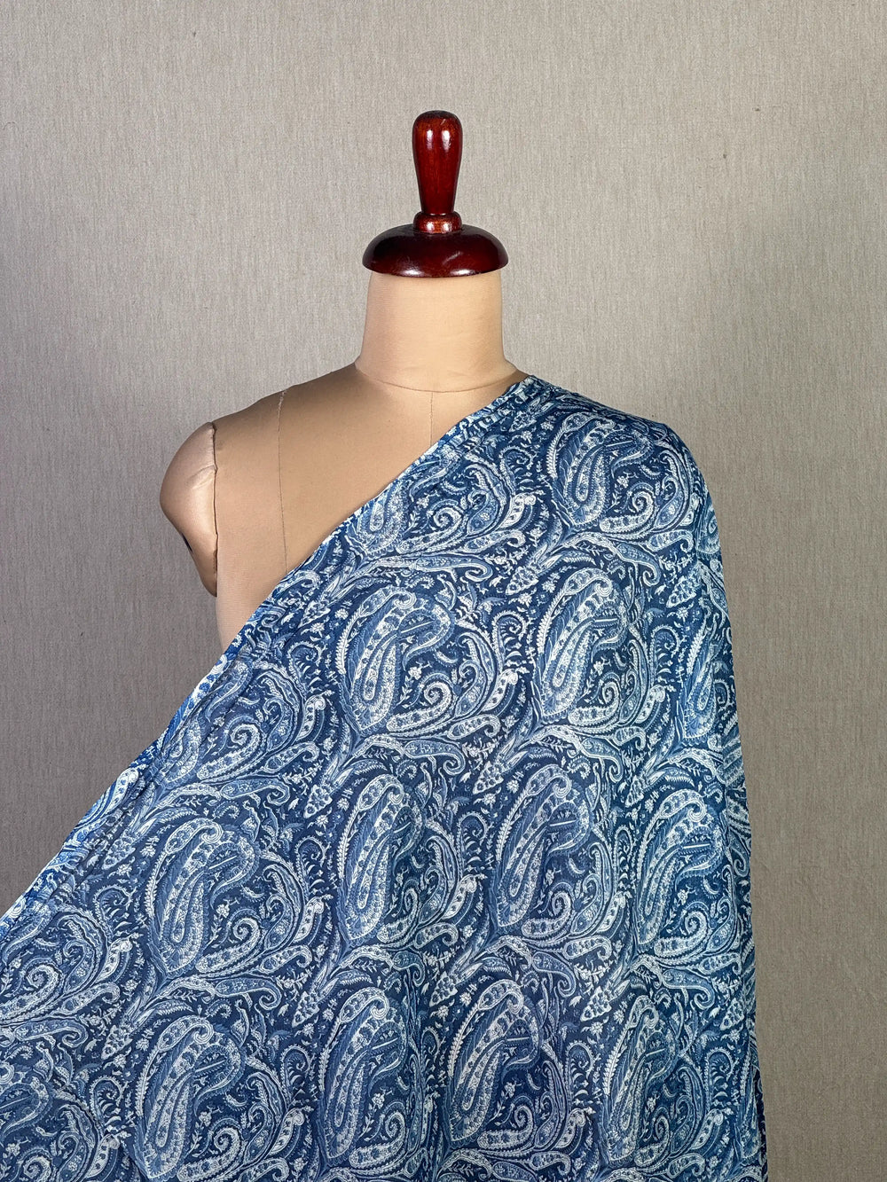 Printed Mul Chanderi Fabric