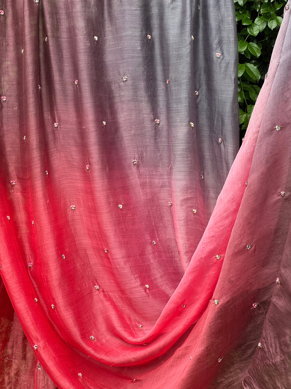 Pearl Embroidered 4D Banarasi Silk Chanderi Fabrics