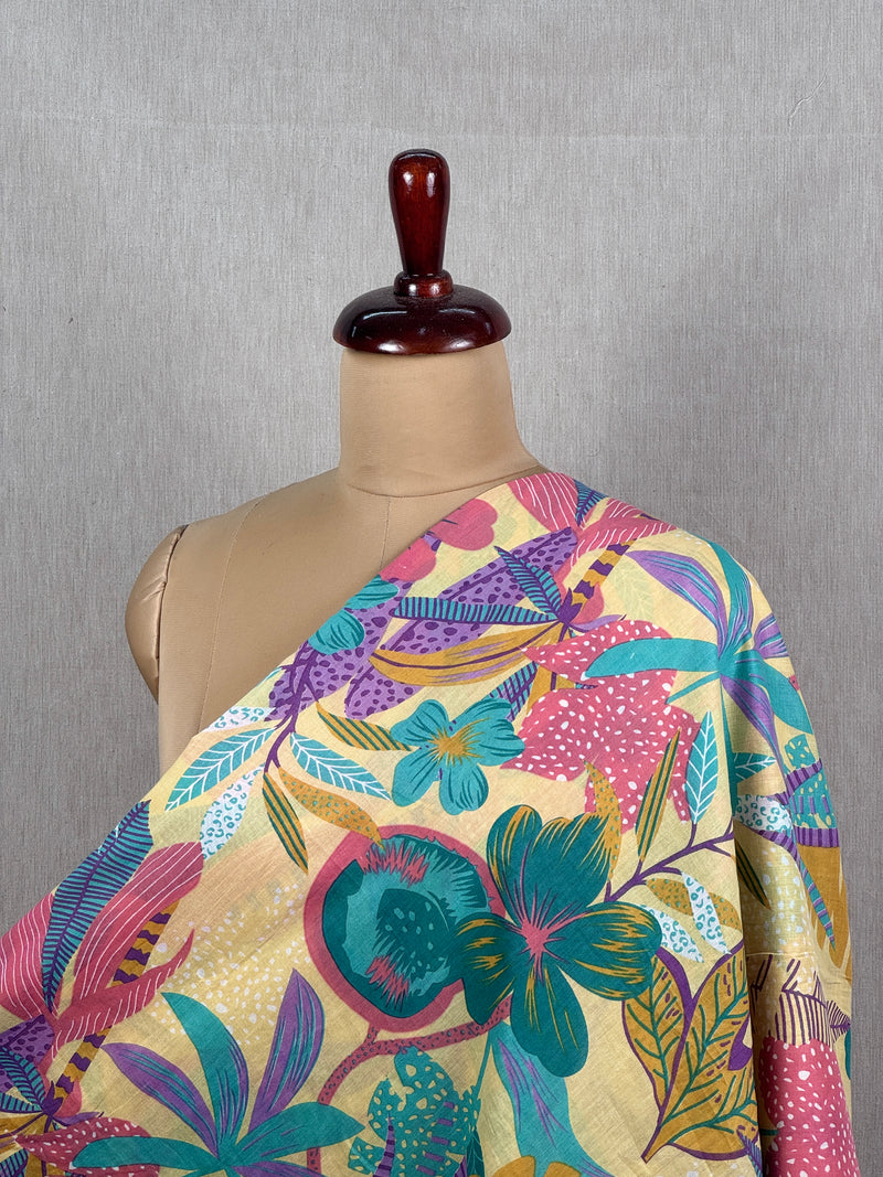 Printed Mulmul Fabric