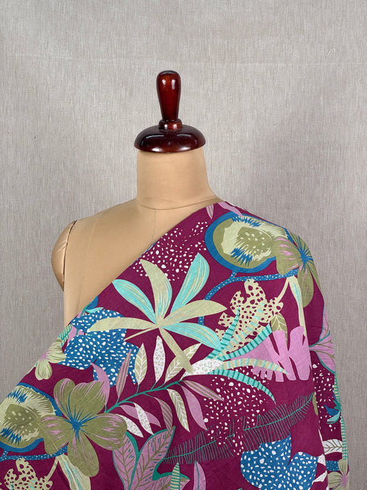 Printed Mulmul Fabric