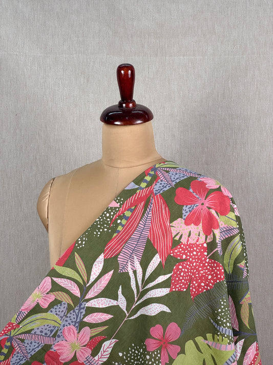 Printed Mulmul Fabric