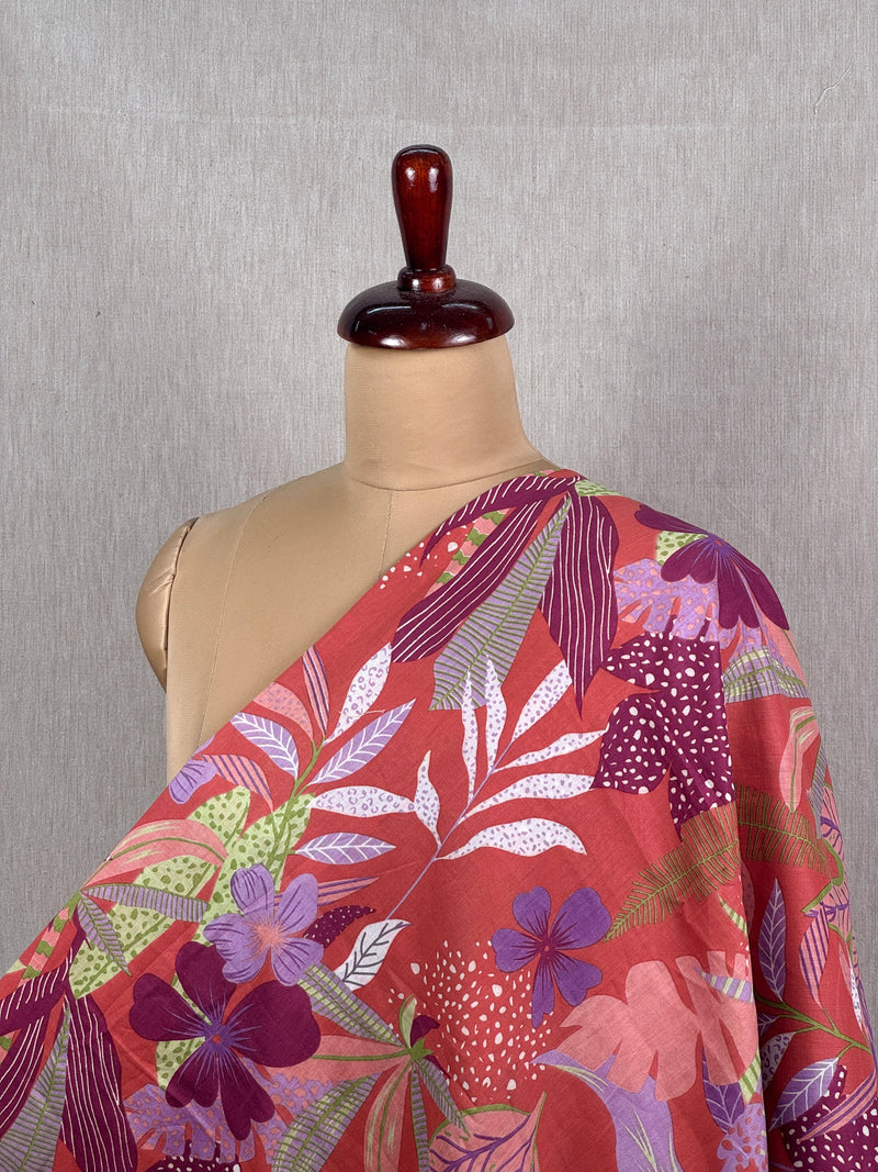 Printed Mulmul Fabric