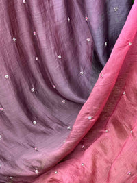 Pearl Embroidered 4D Banarasi Silk Chanderi Fabrics