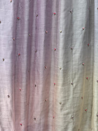 Pearl Embroidered 4D Banarasi Silk Chanderi Fabric