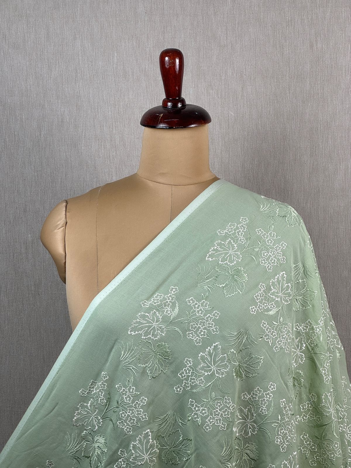 Embroidered Voile cotton Fabric