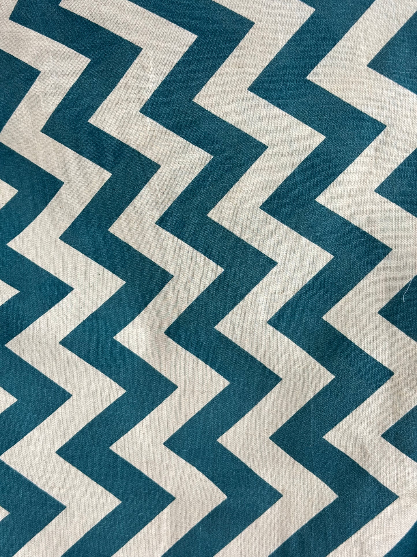 Printed Flax Cotton Fabric