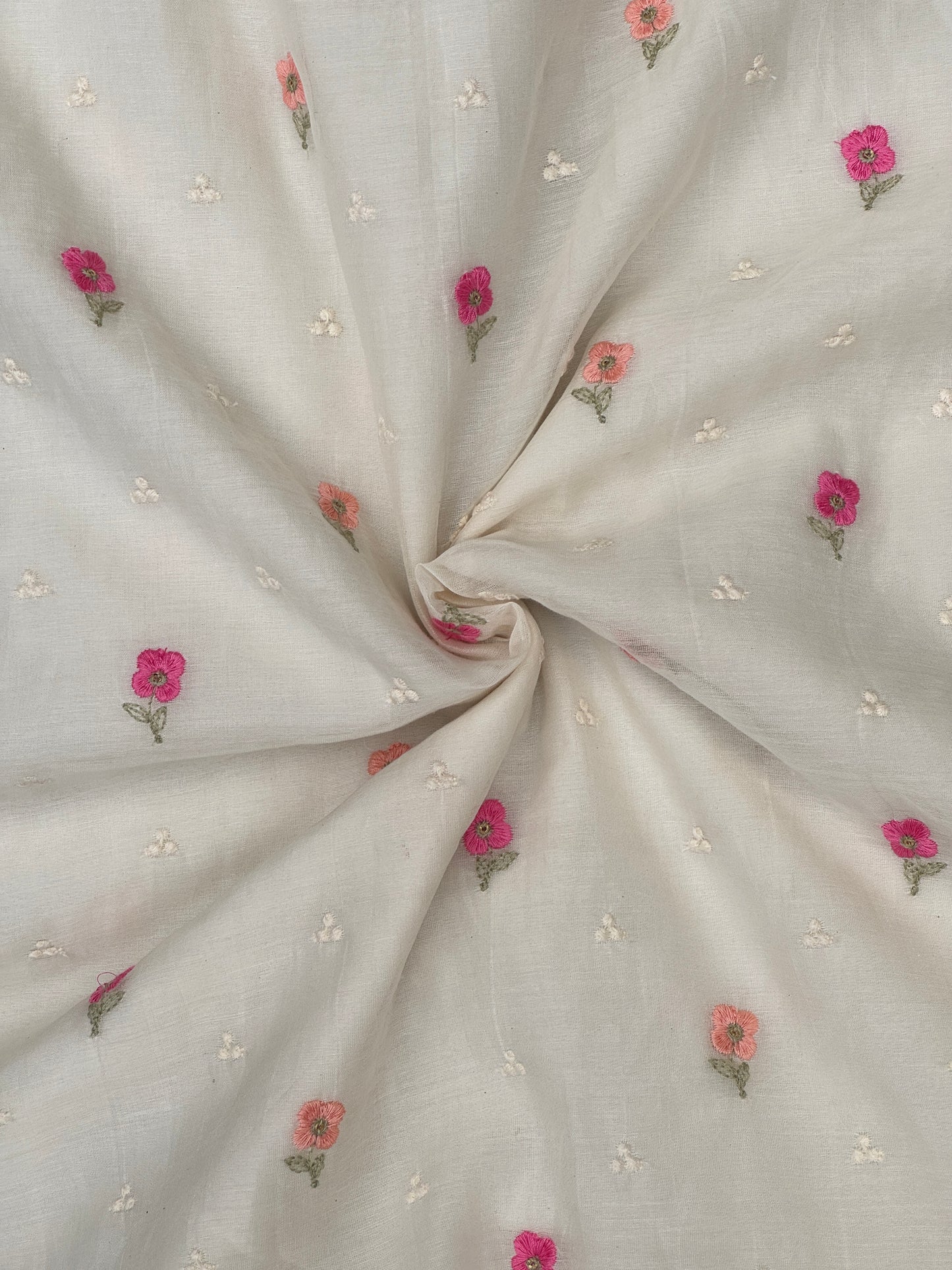 Embroidered 40 gm Banarasi Chanderi Fabric