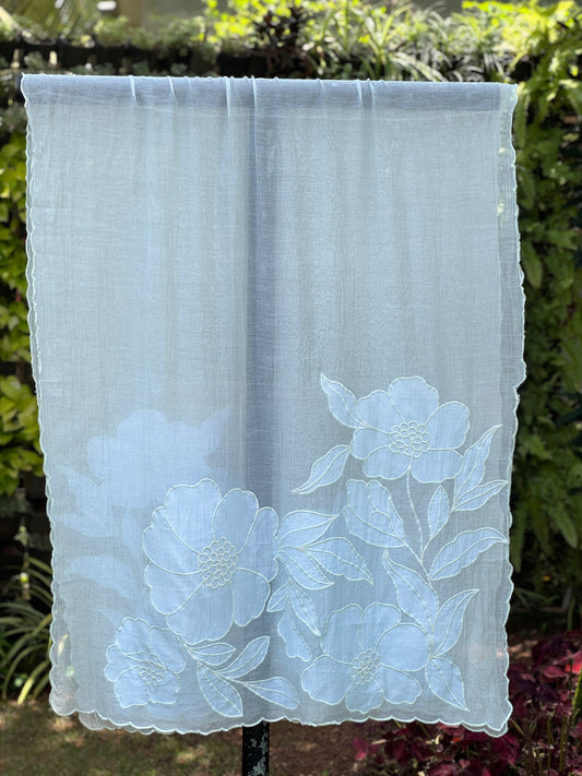 Applique Embroidered Cotton Dupatta