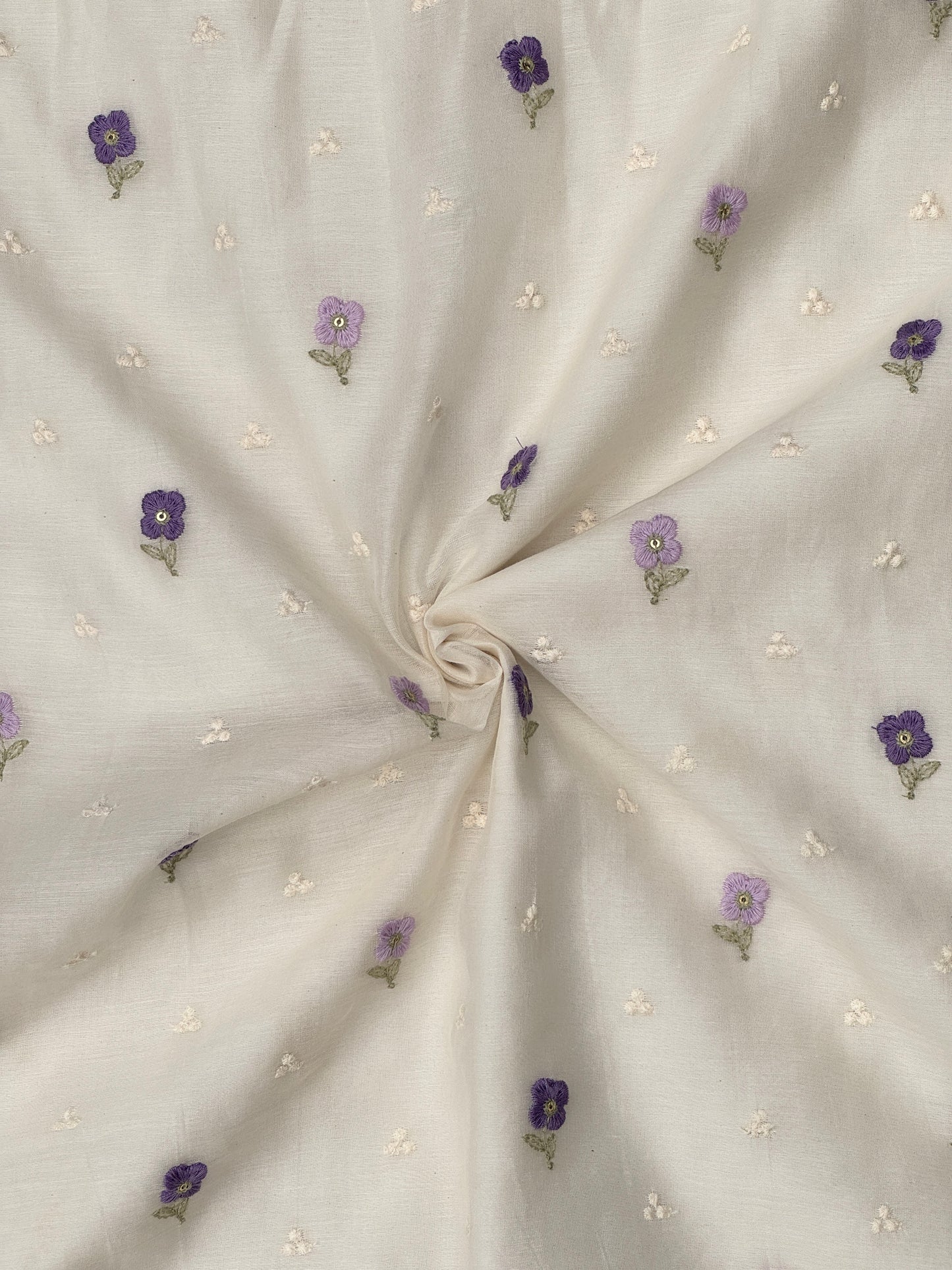 Embroidered 40 gm Banarasi Chanderi Fabric