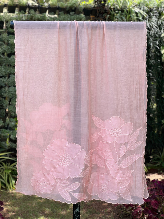 Applique Embroidered Cotton Dupatta